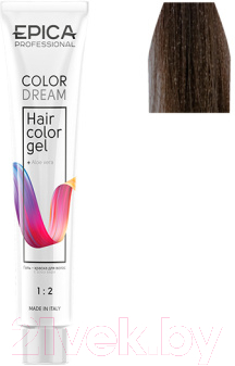 Гель-краска для волос Epica Professional Colordream 7.18 (100мл, русый пепельно-жемчужный)