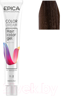 Гель-краска для волос Epica Professional Colordream 7.23  (100мл, русый перламутрово-бежевый)