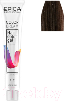 Гель-краска для волос Epica Professional Colordream 7.71 (100мл, русый шоколадно-пепельный)