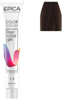 Гель-краска для волос Epica Professional Colordream 7.73 (100мл, русый шоколадно-золотистый) - 
