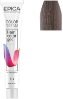 Гель-краска для волос Epica Professional Colordream 8.21 (100мл, светло-русый перламутрово-пепельный) - 