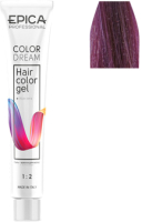 Гель-краска для волос Epica Professional Colordream 8.22 (100мл, светло-русый фиолетовый интенсивный) - 
