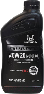 Моторное масло Honda Full Synthetic 0W20 / 087989163 (946мл)