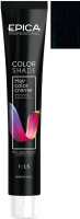 Крем-краска для волос Epica Professional Colorshade 1.0 (100мл, черный холодный) - 
