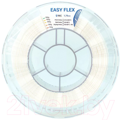 Пластик для 3D-печати REC TPU (Easy Flex) 1.75мм 500г / 33078 (белый)