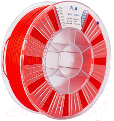 Пластик для 3D-печати REC PLA 1.75мм 750г / 33091 (красный)