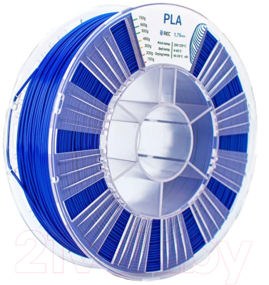 Пластик для 3D-печати REC PLA 1.75мм 750г / 33095 (синий)