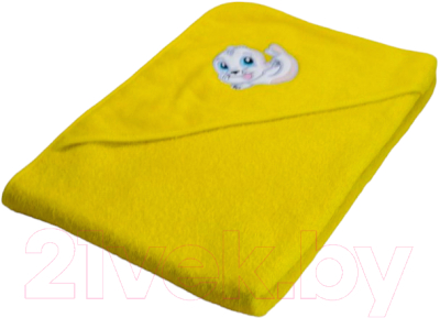 Полотенце с капюшоном Goodness Махровое 100x100 (желтый)