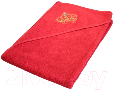 Полотенце с капюшоном Goodness Махровое 100x100 (красный)
