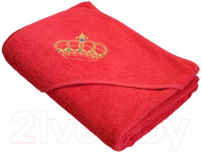 Полотенце с капюшоном Goodness Махровое 100x100 (красный)