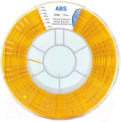 Пластик для 3D-печати REC ABS 1.75мм 750г / 33166 (золотой)