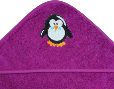 Полотенце с капюшоном Goodness Махровое 100x100 (фиолетовый)