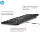 Миниатюра изображения товара Комплект клавиатура и мышь HP 100 Wired Mouse and Keyboard (240J7AA)