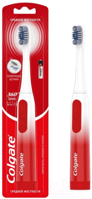 Электрическая зубная щетка Colgate 360 Sonic Optic (белый)