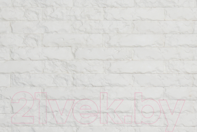 Декоративный камень гипсовый РуБелЭко Рим 1 Р1бел Виброформованный (белый)