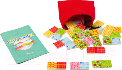 Развивающая игра Step Puzzle Домино в стиле Patchwork / 89815