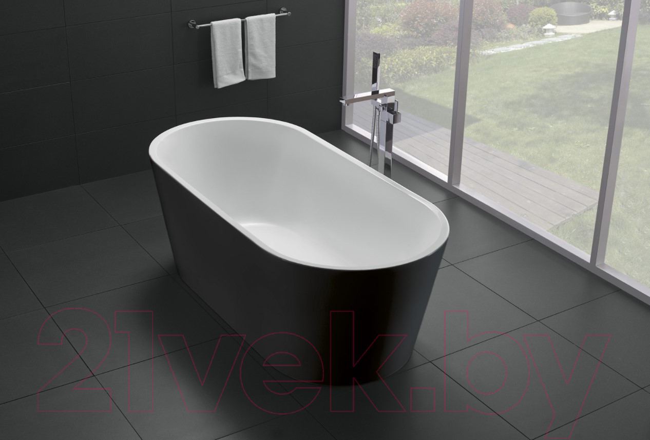 Ванна акриловая BelBagno BB71-1700-NERO-W0