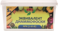 

Удобрение ОМУ, Эквивалент диаммофоска