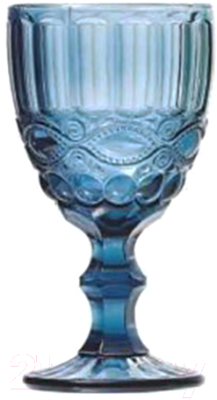 Набор бокалов South Glass Флора 198 мл / SR01715SC-1INBLUE (синий, 4шт)