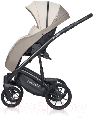 Детская универсальная коляска Riko Basic Pacco 3 в 1 (06/бежевый/коричневый)