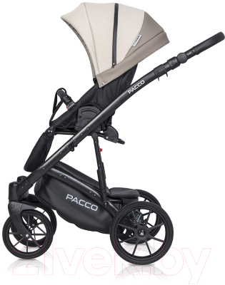 Детская универсальная коляска Riko Basic Pacco 3 в 1 (06/бежевый/коричневый)