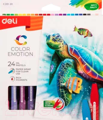 Набор масляной пастели Deli Color Emotions / С20120 (24цв)