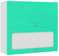 Шкаф навесной для кухни Кортекс-мебель Корнелия Мара ВШ80-2г1ст (салатовый) - 