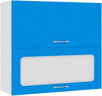 Шкаф навесной для кухни Кортекс-мебель Корнелия Мара ВШ80-2г1ст (синий) - 