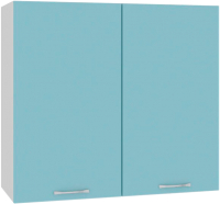 Шкаф навесной для кухни Кортекс-мебель Корнелия Мара ВШ80с (голубой) - 