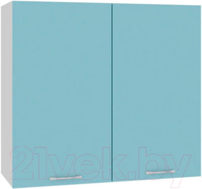 Шкаф навесной для кухни Кортекс-мебель Корнелия Мара ВШ80с (голубой)