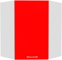Шкаф навесной для кухни Кортекс-мебель Корнелия Мара ВШУ угловой (красный) - 
