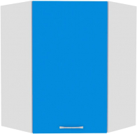 Шкаф навесной для кухни Кортекс-мебель Корнелия Мара ВШУ угловой (синий) - 