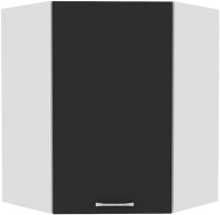 Шкаф навесной для кухни Кортекс-мебель Корнелия Мара ВШУ угловой (черный) - 