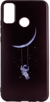 Чехол-накладка Case Print для Huawei Honor 9x Lite (астронавт на луне) - 