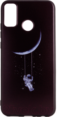 Чехол-накладка Case Print для Huawei Honor 9x Lite (астронавт на луне)