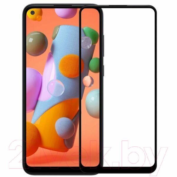 Защитное стекло для телефона Case Full Glue для Galaxy A41 (черный глянец) — фото 1