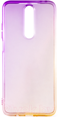 Чехол-накладка Case Gradient Dual для Redmi K30 (фиолетовый/золото)