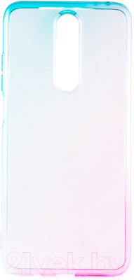 Чехол-накладка Case Gradient Dual для Redmi K30 (розовый/синий)