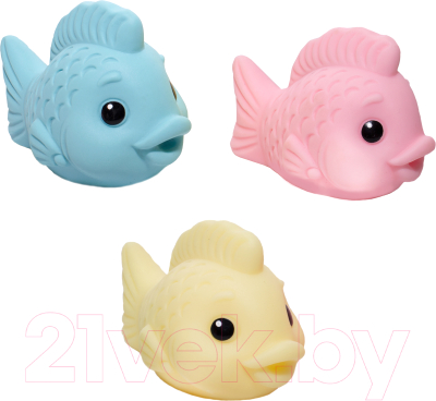 Набор игрушек для ванной Огонек Рыбки / С-1595
