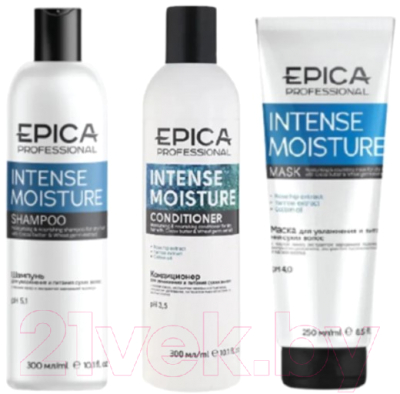Набор косметики для волос Epica Professional Intense Moisture Шампунь+Кондиционер+Маска (300мл+300мл+250мл)