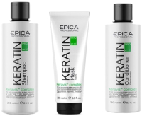 Набор косметики для волос Epica Professional Keratin Pro Шампунь+Кондиционер+Маска  (250мл+250мл+250мл) - 