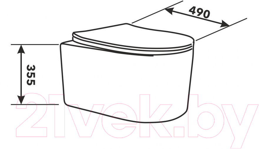 Унитаз подвесной AV Engineering ART AVWHR204