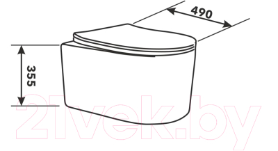 Унитаз подвесной AV Engineering ART AVWHR204