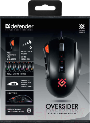 Мышь Defender Oversider GM-917 RGB / 52917