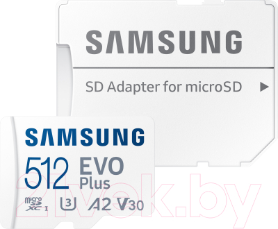 Карта памяти Samsung Evo Plus MicroSD 512GB (MB-MC512KA/RU)