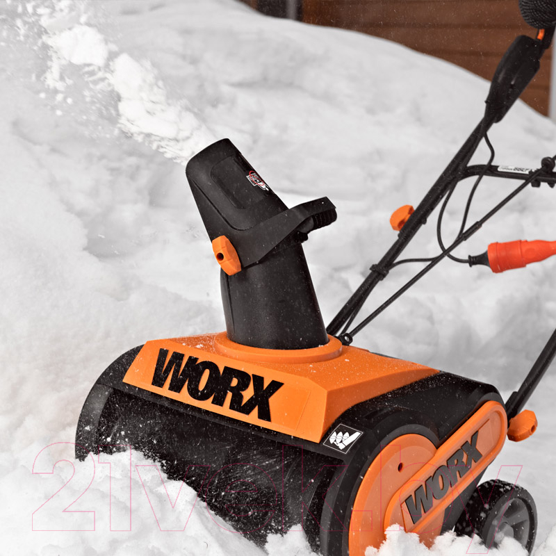 Снегоуборщик электрический Worx WG450E — фото 8
