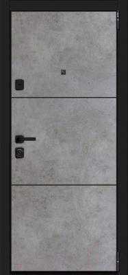 Входная дверь el'Porta Porta M-3 П50.П50 Dark Concrete AB-4/Angel AB-4/Лунный камень (88x205, правая)