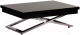 Миниатюра изображения товара Стол-трансформер Levmar Cross GW (черный глянец/опоры нержавеющая сталь)
