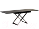 Миниатюра изображения товара Стол-трансформер Levmar Cross GW (черный глянец/опоры нержавеющая сталь)