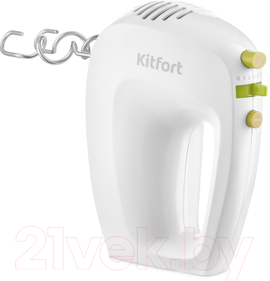 Миксер ручной Kitfort KT-3071-2 (белый/салатовый)